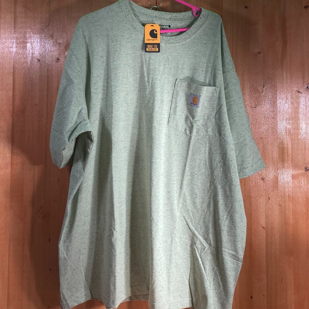 NEW! CARHARTT K87M XL Men's Men Short Sleeve Loose Fit T-Shirt Tee Shirt Green